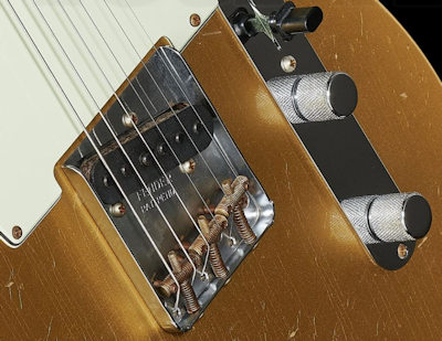 Fender 63 Tele Aztec Gold Bound Relic